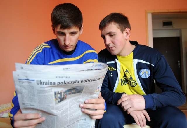 Ukraińcy Maksim Melnik i Siergiej Jarowoj z niepokojem śledzą to, co dzieje się w ich kraju