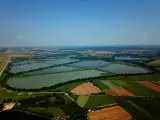 Lubomski Wielikąt to unikalny zakątek ziemi wodzisławskiej. Grupa stawów zachwyca przyrodą i krajobrazem. Zobaczcie z „lotu ptaka” ZDJĘCIA