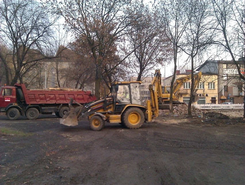 Tak wygląda miejsce po wyburzeniu budynku