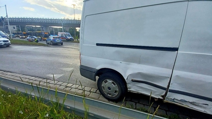 Wypadek na pl. Społecznym we Wrocławiu 13.06.2022