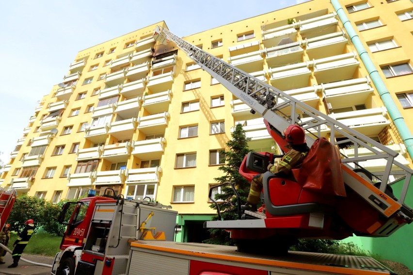 Pożar mieszkania przy ul. Balonowej we Wrocławiu 5.06.2023