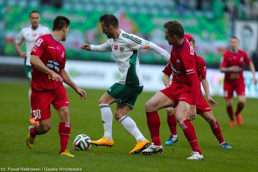 Śląsk - Podbeskidzie 0:0. Niemoc wrocławian trwa, czerwona kartka Lacnego [ZDJĘCIA, RELACJA]