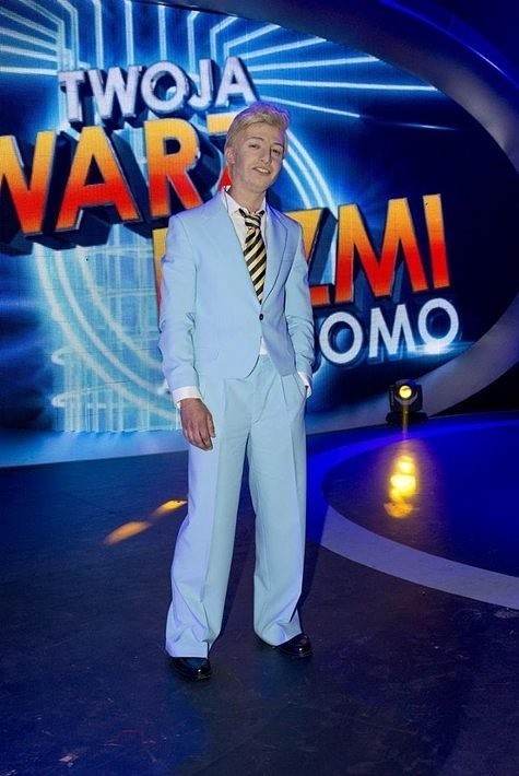 Marcin Przybylski jako David Bowie (fot. Polsat)
