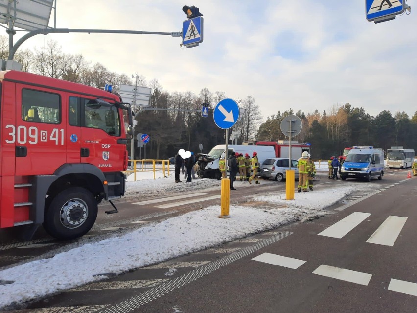 Ogrodniczki. Wypadek na drodze Białystok - Supraśl. Bus...