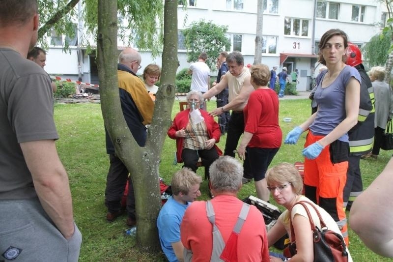 Pożar przy Bacciarellego, Wrocław, 25.05.2015