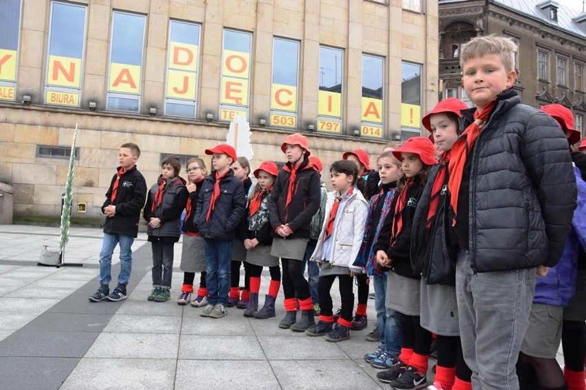 Happening Fundacji Ekologicznej Arka na placu Chrobrego w...