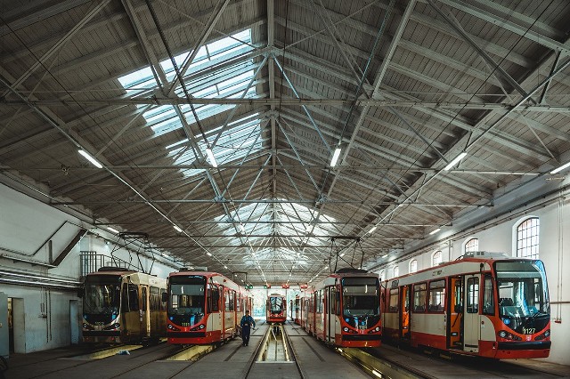 Spółka Gdańskie Autobusy i Tramwaje właśnie zakończyła pierwszy etap modernizacji zabytkowej zajezdni tramwajowej w Nowym Porcie.