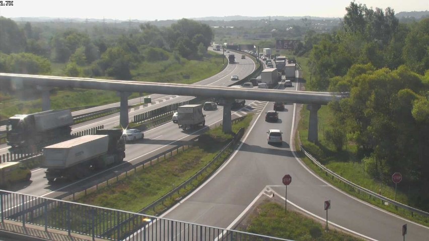 Wypadek na A4. Korek na obwodnicy Krakowa [UTRUDNIENIA]