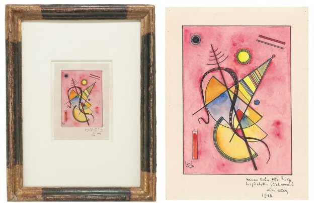 akwareli autorstwa Wassily Kandinsky’ego "Bez Tytułu", skradziona z Polski w 1984 roku, została dziś sprzedana w drodze licytacji za 310 tysięcy euro przez Dom Aukcyjny Grisebach z Berlina.