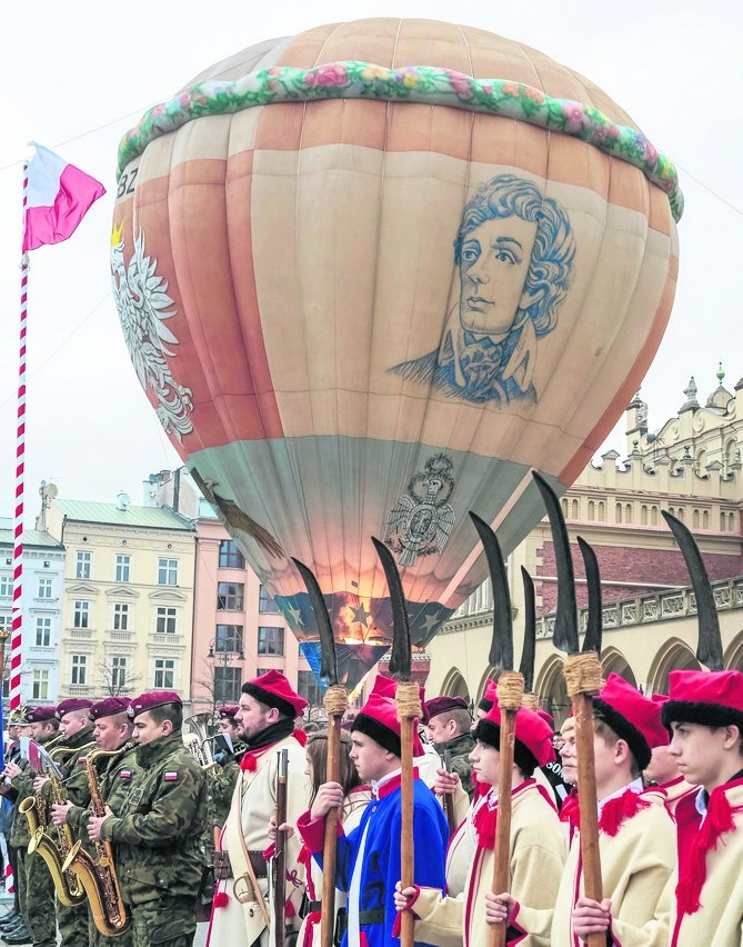 Balon podczas inauguracji obchodów Roku Kościuszkowskiego