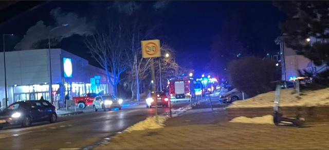 Potok Królewski zagrożony? Akcja strażaków przy Lidlu w Gdańsku Wrzeszczu.