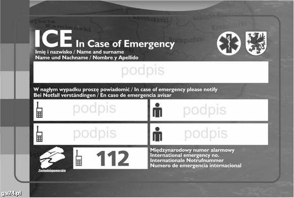 - Noszenie przy sobie wypełnionej karty ICE może uratować człowiekowi życie - mówi Gabriela Wiatr, rzecznik urzędu marszałkowskiego.