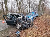 Wypadek w Łopatkach w gminie Książki w powiecie wąbrzeskim [zdjęcia]