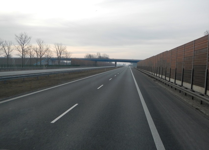 Na razie autostrada A1 między Toruniem a Włocławskiem...