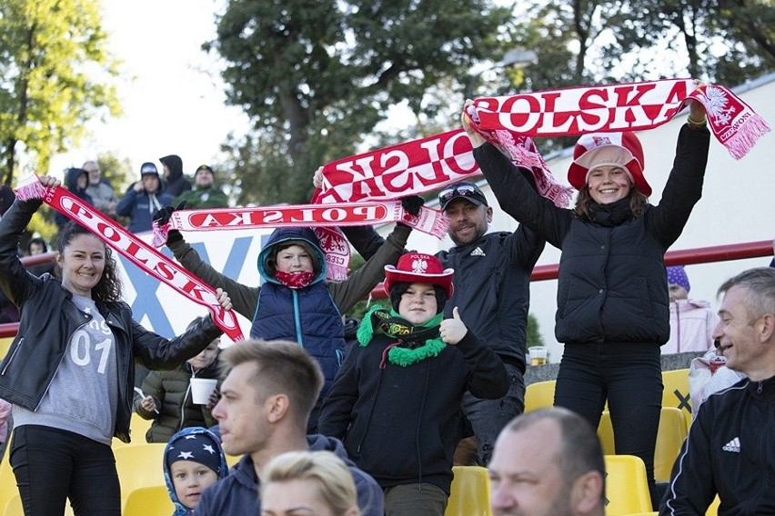 Kibice na meczu Polska - Reszta Świata w Rybniku...