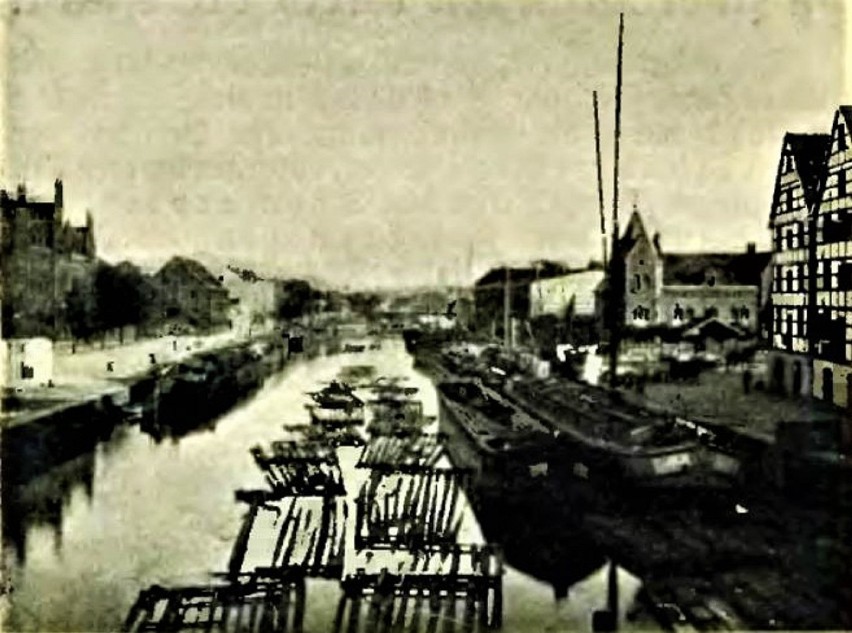 Widok na Brdę z mostu Gdańskiego.