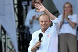 Donald Tusk na wiecu: Chcemy, by Polska była silna, a Europa zjednoczona