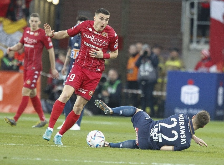 Widzew - Lech 1:2. Łodzianie ambitnie walczyli, ale nie dali rady mistrzowi Polski ZDJĘCIA