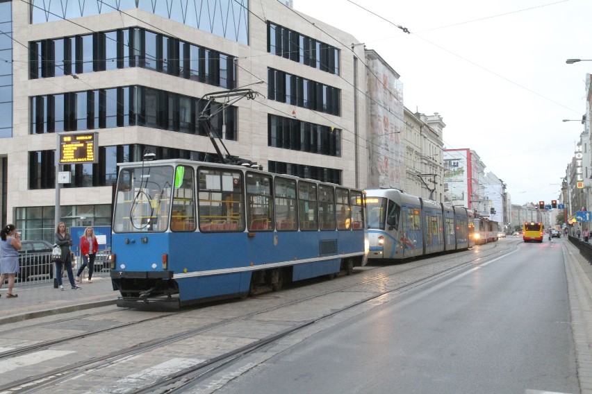 Awaria trakcji tramwajowej przy ul. Piłsudskiego