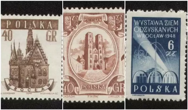 Stare znaczki pocztowe z początkowych lat PRL-u , które przedstawiają Wrocław, na co dzień można oglądać w Muzeum Poczty i Telekomunikacji we Wrocławiu. W galerii prezentujemy te, na których znajdują się charakterystyczne budynki, z których słynie Wrocław. Przesuwaj slajdy, klikając w strzałki, używaj klawiszy lub gestów