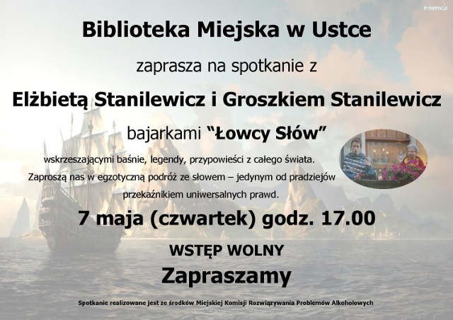 Impreza odbędzie się 7 maja (w czwartek) o godz. 17.00 w Czytelni dla Dorosłych.