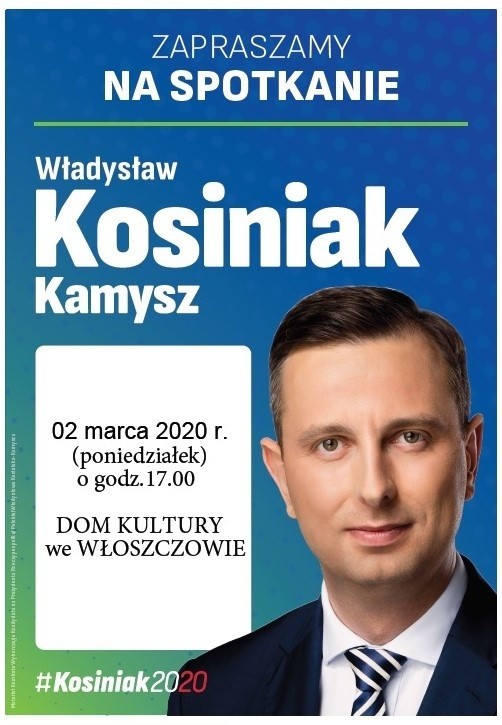 Władysław Kosiniak-Kamysz, prezes PSL, kandydat na prezydenta we Włoszczowie