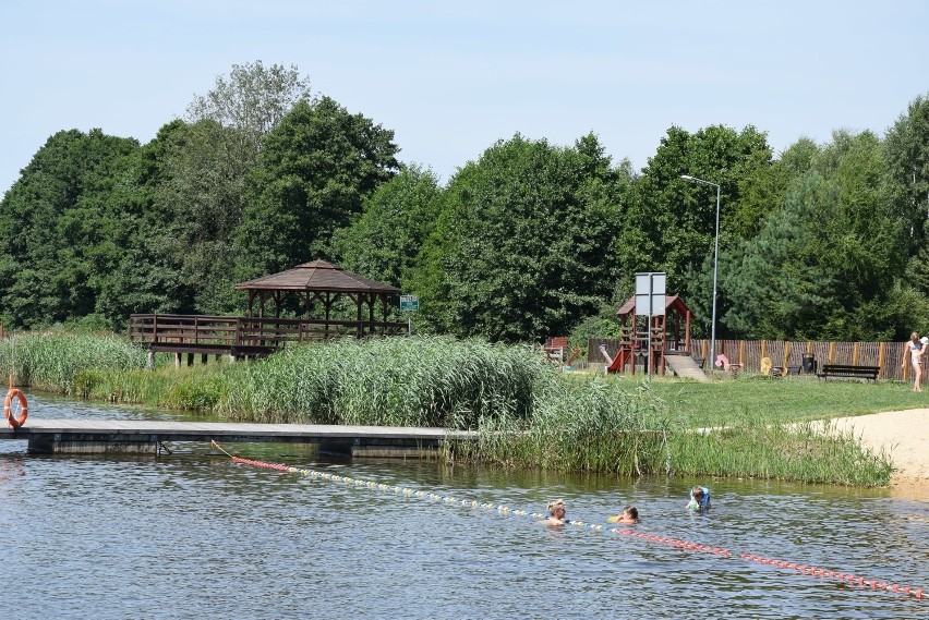 Sinice w zalewie w Kłobucku. Zakaz kąpieli na Zakrzewie