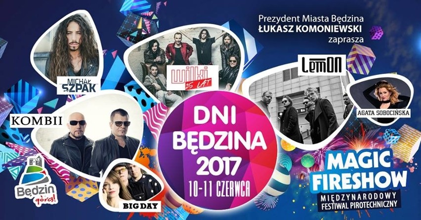 Dni Będzina 2017 11 czerwca: zagrają LemON,Wilki, Kombii i Michał Szpak PROGRAM