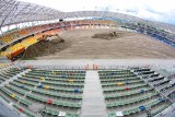 Bielsko-Biała: Stadion Miejski bez murawy [ZDJĘCIA]