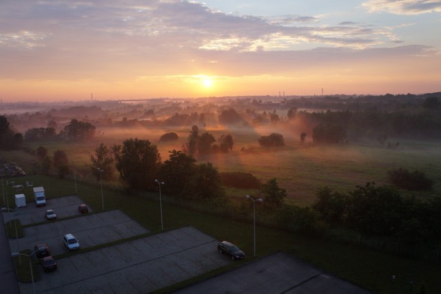 Zachód słońca nad Śląskiem