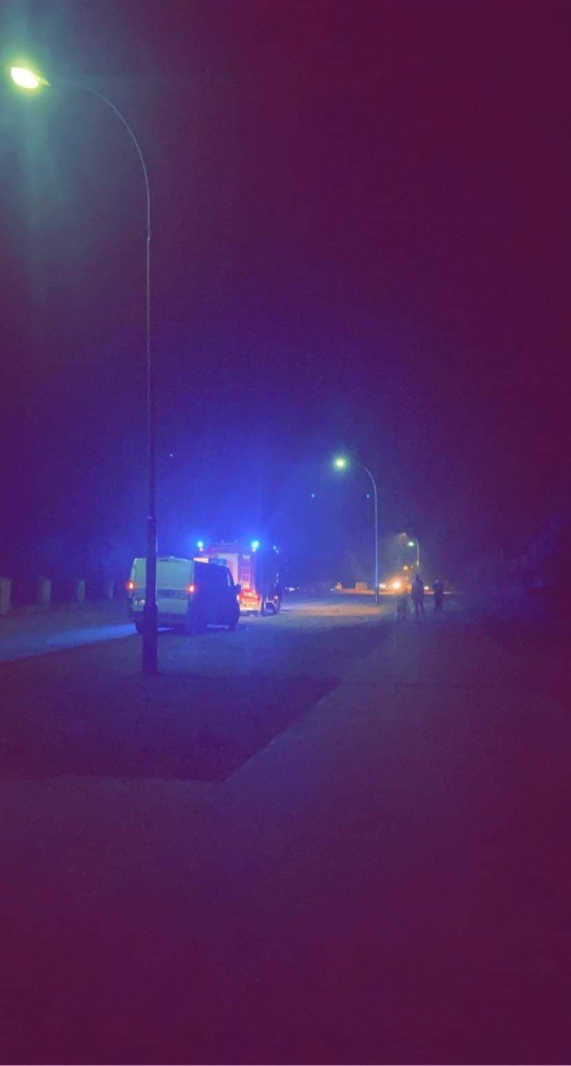 Pożar linii wysokiego napięcia w Gorzycach. Strażacy nie mogli użyć wody do gaszenia!