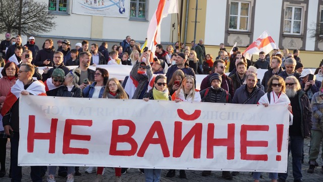 Białystok: Swiatłana Cichanouska na obchodach białoruskiego Dnia Woli