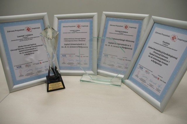 Nagrody wręczano w 7 głównych kategoriach. W aż 4 z nich bydgoski szpital uzyskał najważniejsze nagrody i wyróżnienia