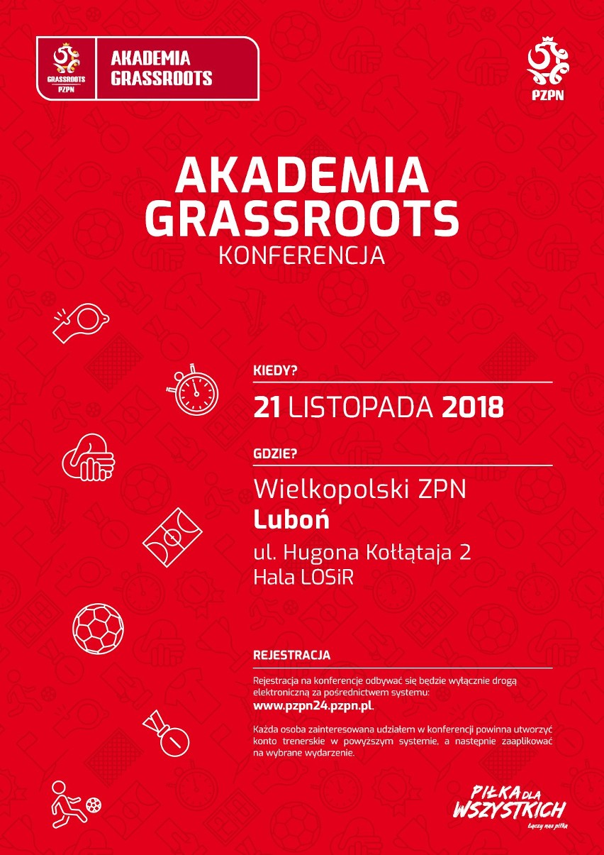 W Wielkopolskiem odbędzie się „Akademia Grassroots” – bezpłatna konferencja o szkoleniu dzieci i młodzieży 