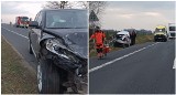 Wypadek pod Gryfowem Śląskim. Na DK30 zderzyły się 4 samochody, jedna osoba jest ranna