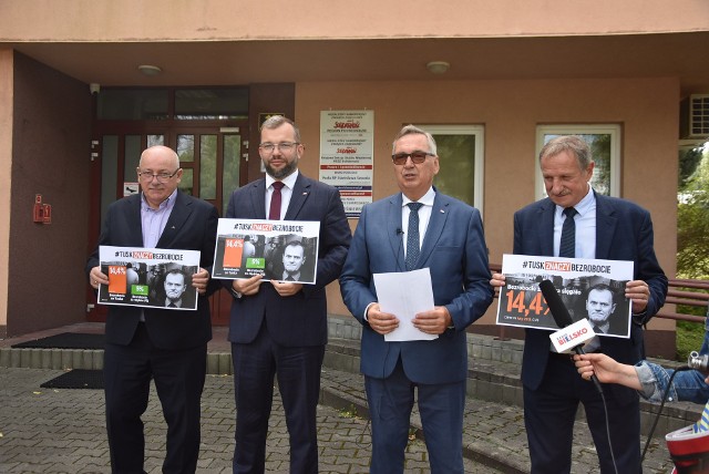 Politycy PiS zorganizowali konferencję poświęconą sytuacji na rynku pracy w Bielsku-Białej i regionie.