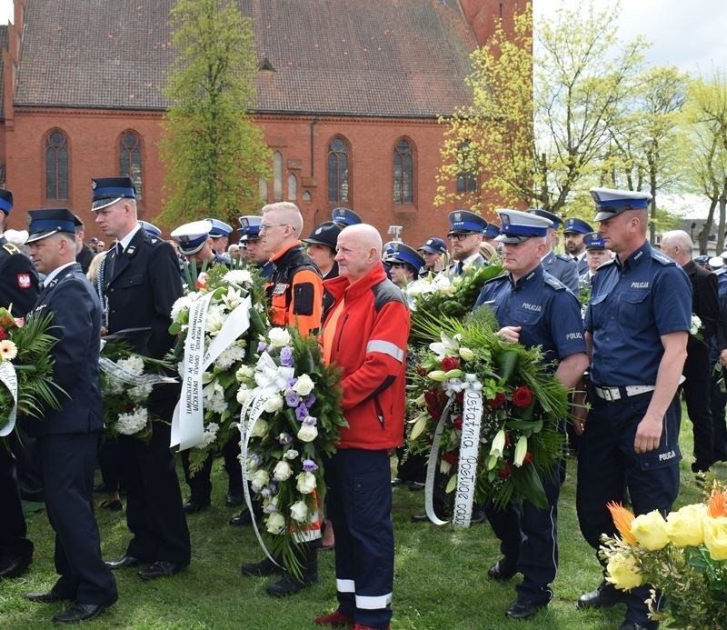 Pow. człuchowski. Pogrzeb mł. asp. Adama Rekowskiego....