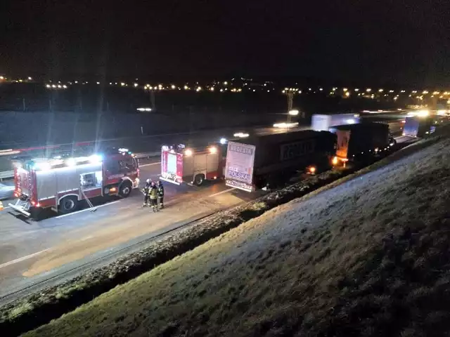 Wypadek na A4. Obwodnica Krakowa stanęła w korku.