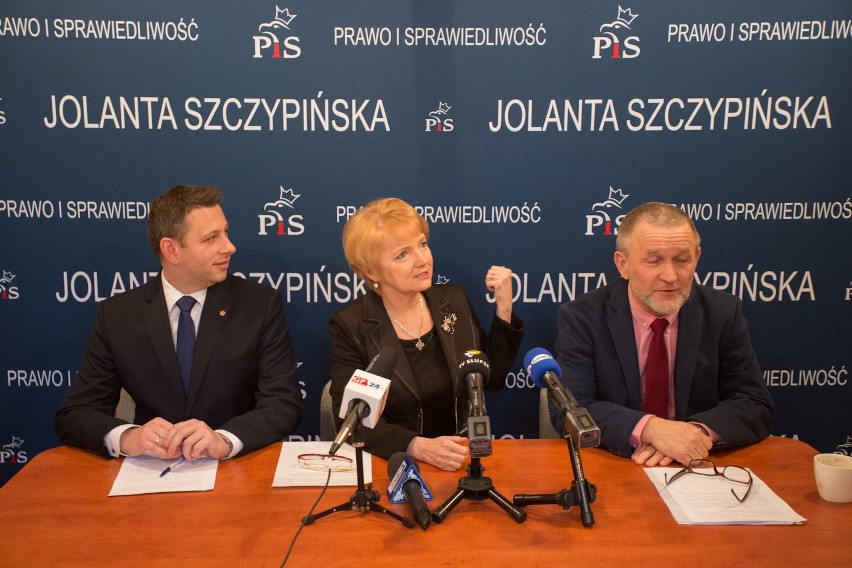 Jolanta Szczypińska, słupska posłanka PiS, podczas...