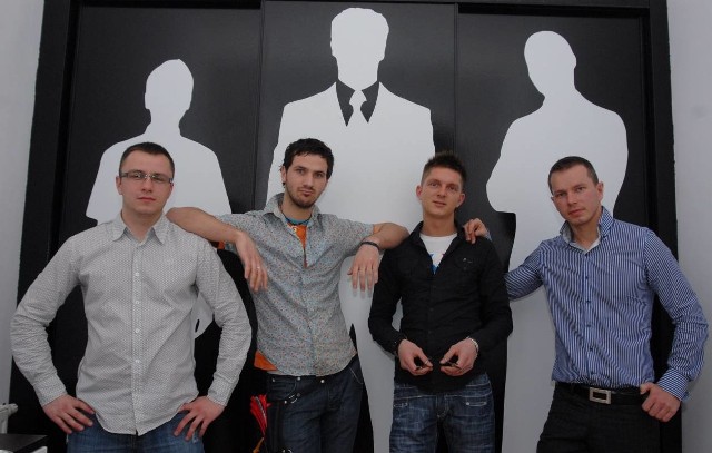 Michał Ludwiniak (z lewej), Michał Florczak, Przemysław Długoń i Adrian Arkada tworzą zgrany zespół