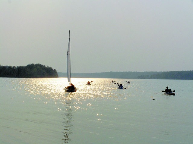 Jezioro Radolne - zachodnie odgałęzienie olbrzymich Wdzydz....