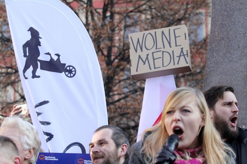 Protest KOD we Wrocławiu, 17.12.2016