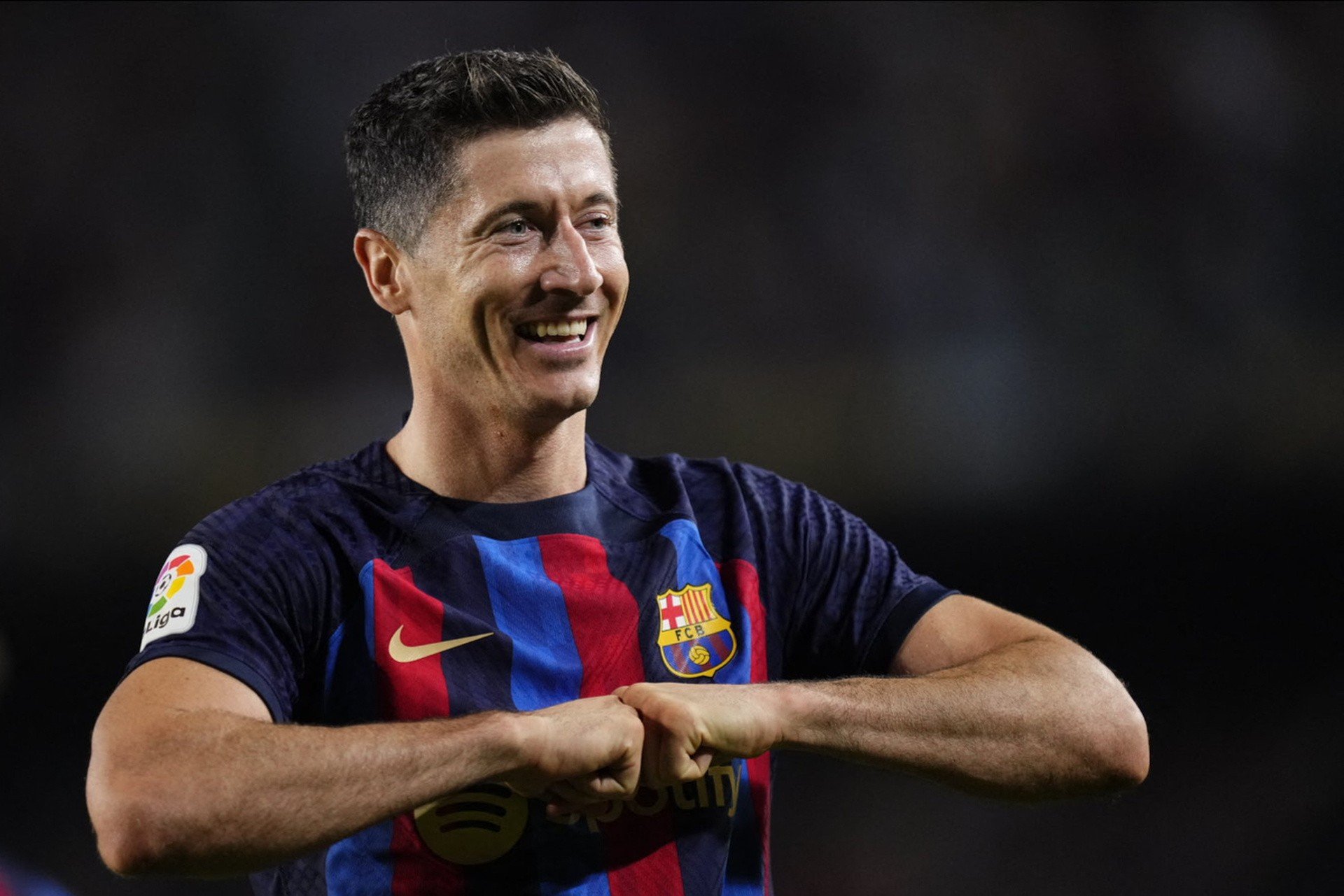 ¡Robert Lewandowski jugador del mes en la Liga española!