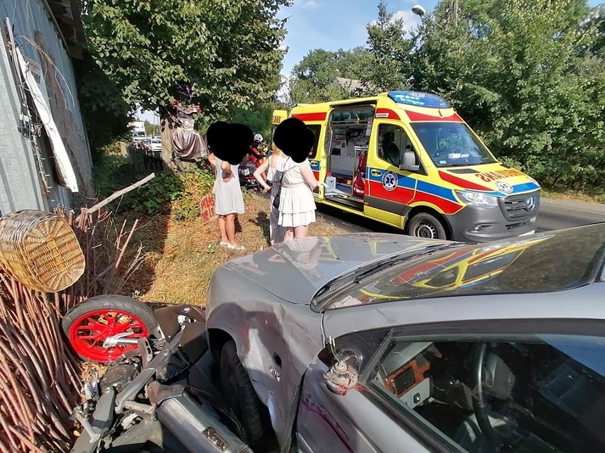 Do wypadku doszło pod Łupowem. Poszkodowany motocyklista...
