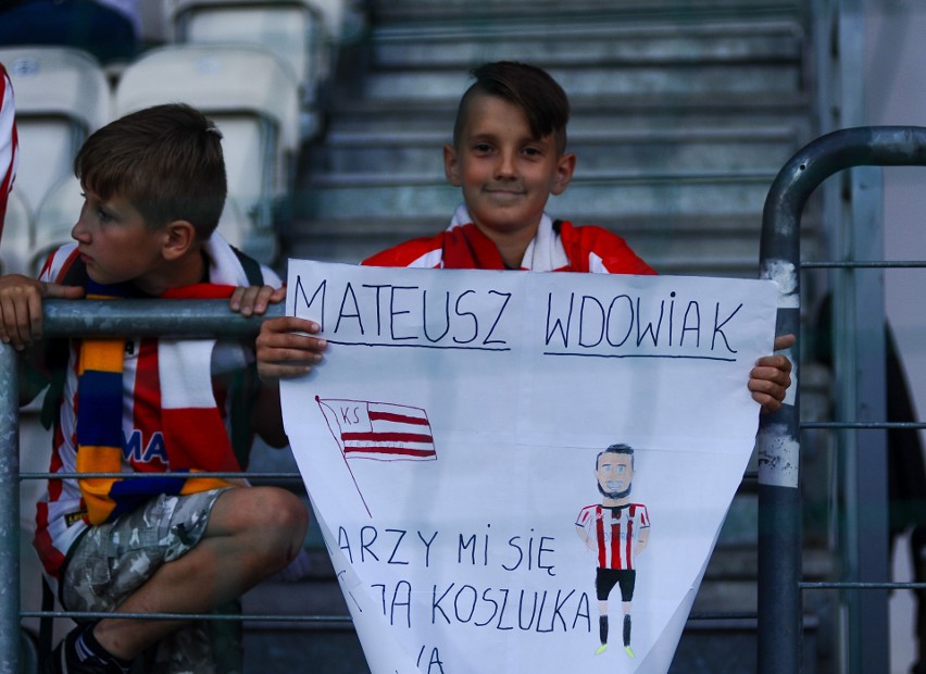 Kibice na meczu Cracovia - ŁKS Łódź