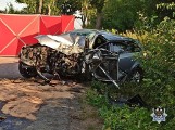 Tragiczny wypadek pod Wałbrzychem. Zginął młody kierowca (ZDJĘCIA)
