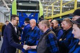 Premier Mateusz Morawiecki odwiedził zakład spółki Newag w Nowym Sączu. Spotkał się z załogą i obiecał wsparcie