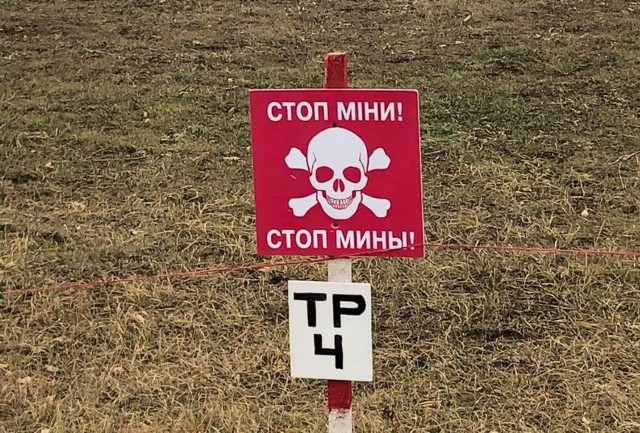 Ponad pół miliona min zostało rozmieszczony na północy Ukrainy, by zatrzymać ewentualny atak wojsk rosyjskich i białoruskich. Zdjęcie ilustracyjne
