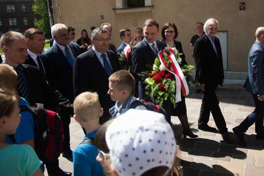 Andrzej Duda złożył kwiaty na Wawelu