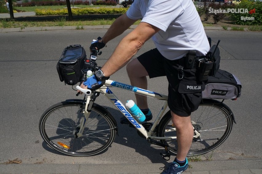 Bytom: Patrol rowerowy - policjant dojedzie wszędzie